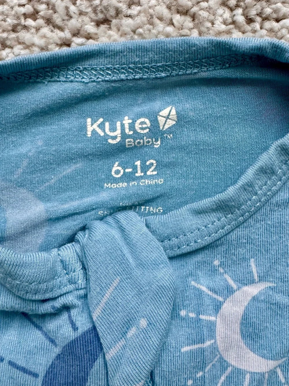 Kyte BABY Blue Moon & Stars Footed One-Piece Pajamas - Kids